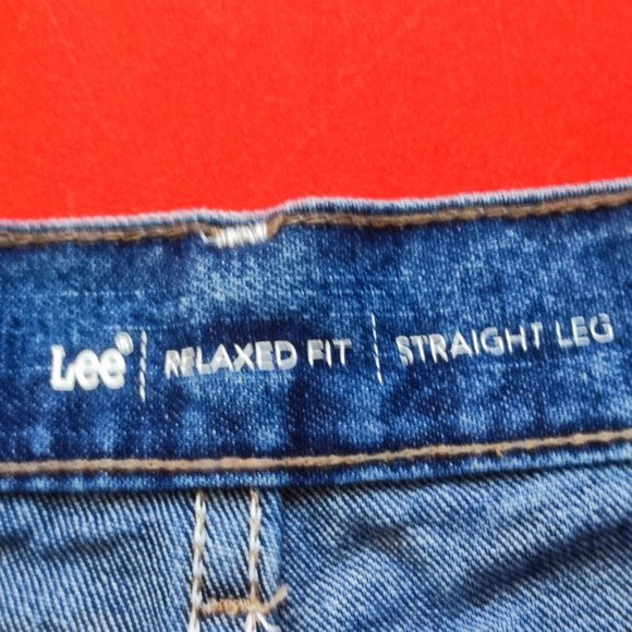 Lee relaxed fit straight leg jeans blue women's size 10 - Picture 6 of 9